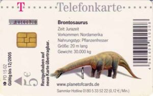 DE, Telecom, Tier, 5€, Brontosaurus