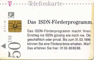 DE, Telecom, ISDN, 50DM, Förderprogramm