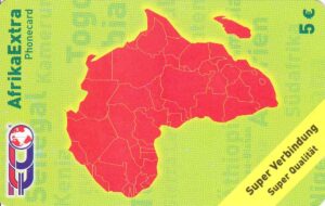 DE, EcoWorldCom, 5€, Karte Afrika