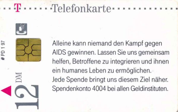 DE, Telecom, Text, 12DM, Kampf gegen Aids