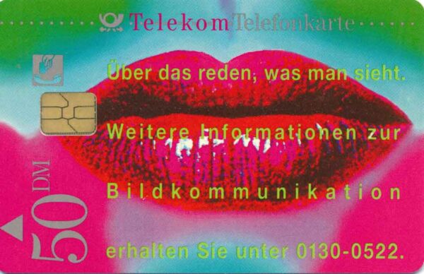 DE, Telecom, 50DM, Lippen, Bildkommunikation