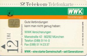 DE, Telecom, Versicherung, 12DM, WWK, gute Verbindungen, Heu