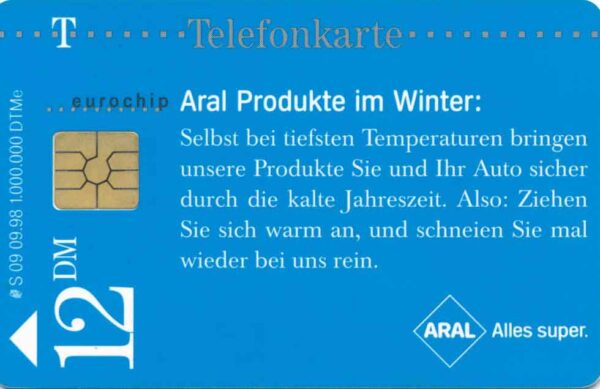 DE, Telecom, Aral, 12DM, Produkte im Winter