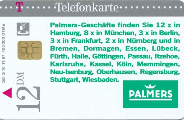 DE, Telecom, 12DM, Palmers-Geschäfte