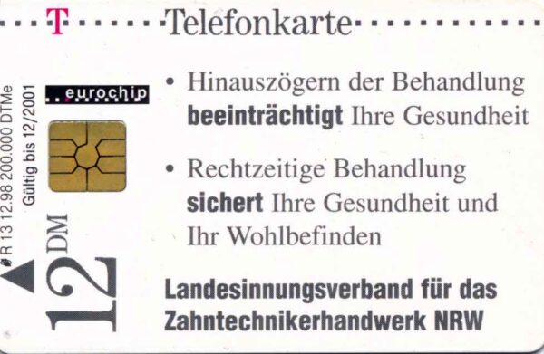 DE, Telecom, 12DM, Zahntechnikerhandwerk