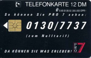 DE, Telecom, 12DM, PRO7, schwarz