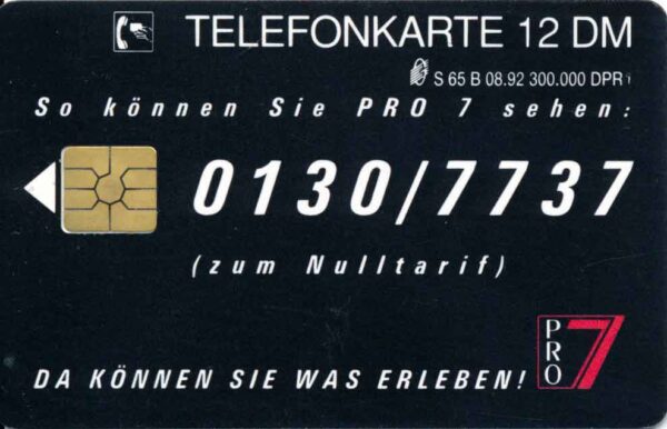 DE, Telecom, 12DM, PRO7, schwarz