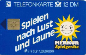 DE, Telecom, 12DM, Merkur Spielgeräte, Sonne