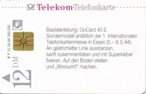 DE, Telecom, Text, 12DM, Bastelanleitung, GoCard 40E