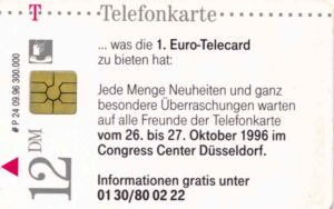 DE, Telecom, 12DM, 1. Euro-Telecard