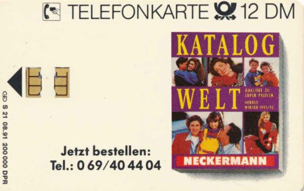 DE, Telecom, 12DM, Neckermann, Reisekatalog