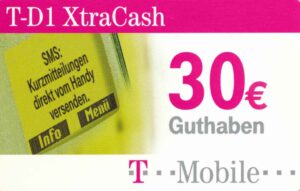 DE, T-Mobile, 30€, T-D1 XtraCash, SMS