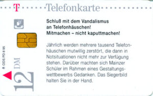 DE, Telecom, Text, 12DM, Vandalismus