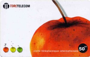 FR, TorcTelecom, 50FF, Apfel, rot