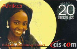 DE, cis-com, 20DM, Frau schwarz, Afrika