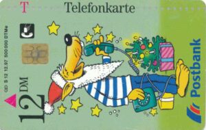 DE, Telecom, 12DM, Mann, Päckli, Postbank