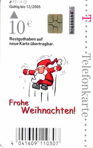 DE, Telecom, 10€, Frohe Weihnachten, St. Nikolaus