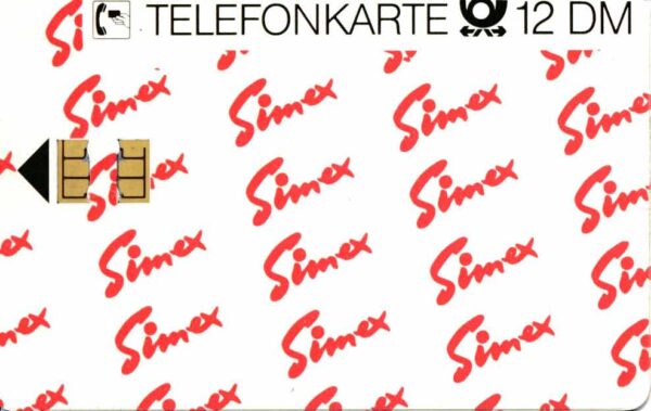 DE, Telecom, 12DM, Simex, Schrift rot