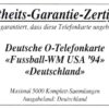 DE, Telecom, Fussball WM USA'94, 6DM, Beine, Ball