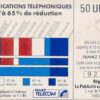 FR, France Telecom, 50, Telefonkabel, Höhrer, blau, chip neu