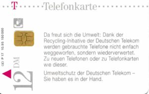 DE, Telecom, Text, 12DM, Da freut sich die Umwelt