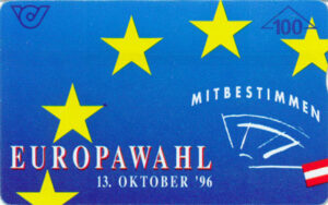 AT, telecom austria, 100, Europawahl 1996, Sterne