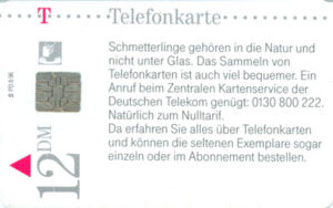 DE, Telecom, Text, 12DM, Schmetterlinge, Natur