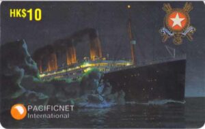 AU, Pacificnet, Titanic, HK$10, Eisblöcke, Schiff