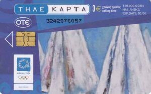 GR, OTE, Olympiade 2004, 3€, Segelboote