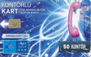 TR, Türktelekom, 50, Kontörlü blau, Telefonhörer