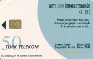 TR, Türktelekom, blau, 050, Bati Hun Imparatorlugu