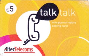 GR, AltecTelecom, €5, Telefonhörer, talk talk