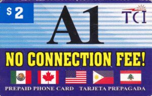US, TCI, $2, A1, No connection fee!, Flaggen