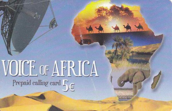 GR, Voice of Africa, 5€, Satellitenantenne, Wüste