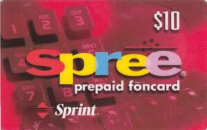US, Sprint, $10, Spree prepaid foncard