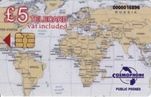 CY, cosmophone, £5, Weltkarte, Karte Cyprus