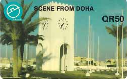 QA, QTEL, QR50, Kirche, Uhr, Doha