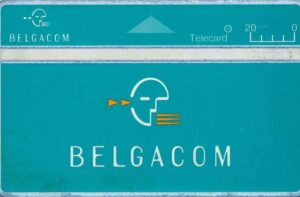 BE, Belgacom, grün/blau, 020, Symbol Kopf