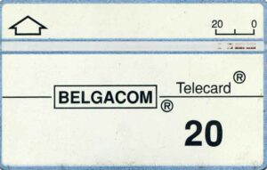 BE, Belgacom, 20, Karte weiss, Telecard