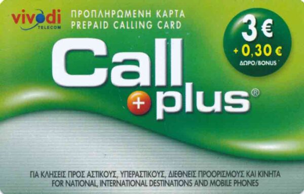 GR, vivodiTelecom, 3€+0.3, Call plus, grün