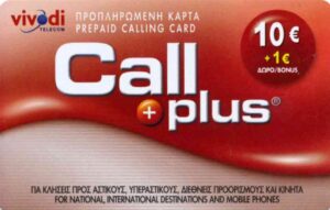 GR, vivodiTelecom, 10€+1, Call plus, rot