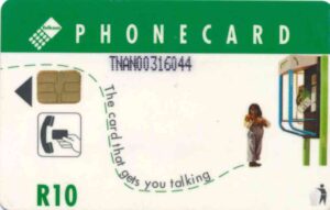 ZA, Telekom, R10, Telefonkabine, Mädchen