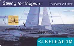 BE, Belgacom, 200BEF, Kataraman, Rennboot