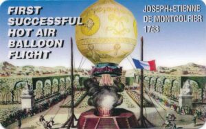 UK, First, 20, De Montgolfier, Heissluftballon