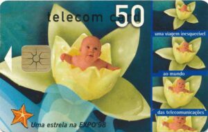 PT, Telecom, EXPO'98, 050, Blume, Bébé