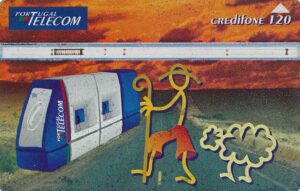 PT, Telecom, Telefonkabine, 120, Wanderer