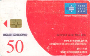 TR, Türktelekom, rot, 50, sünger, Koralle