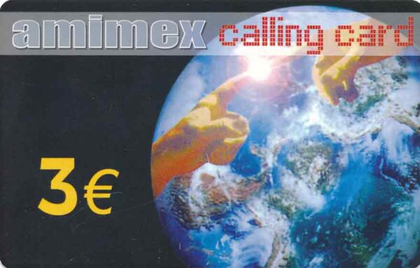 GR, amimex, 3€, Planet Erde, Hände