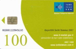 TR, Türktelekom, grün, 100, benekli lapin, Fisch